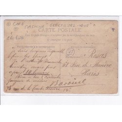 PARIS: café, machine "electrisez-vous" - état