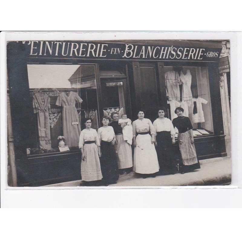 PARIS (?): teinturerie, blanchisserie, à localiser - très bon état