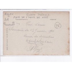 ROUEN: place de l'hôtel de ville, tramway - très bon état