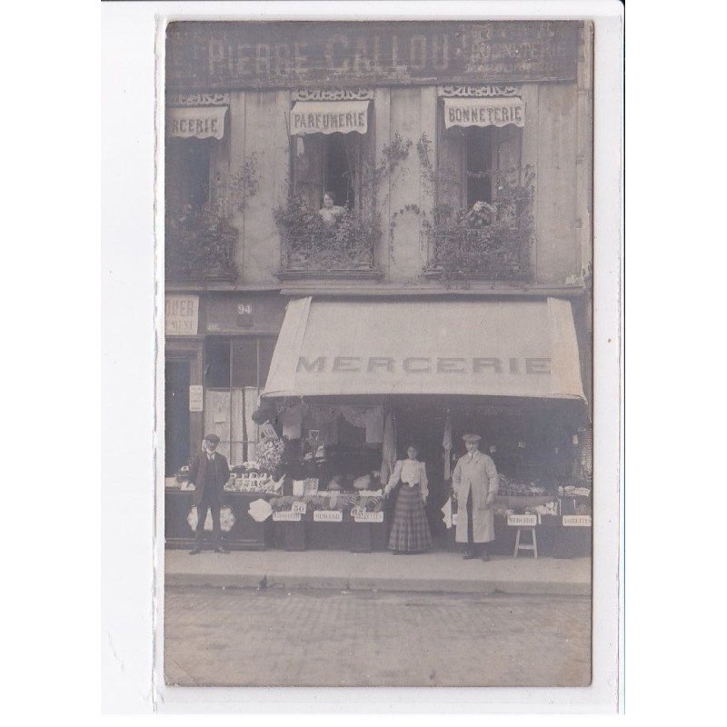 PARIS: 94 rue saint-antoine, bonneterie callou pierre, mercerie - très bon état