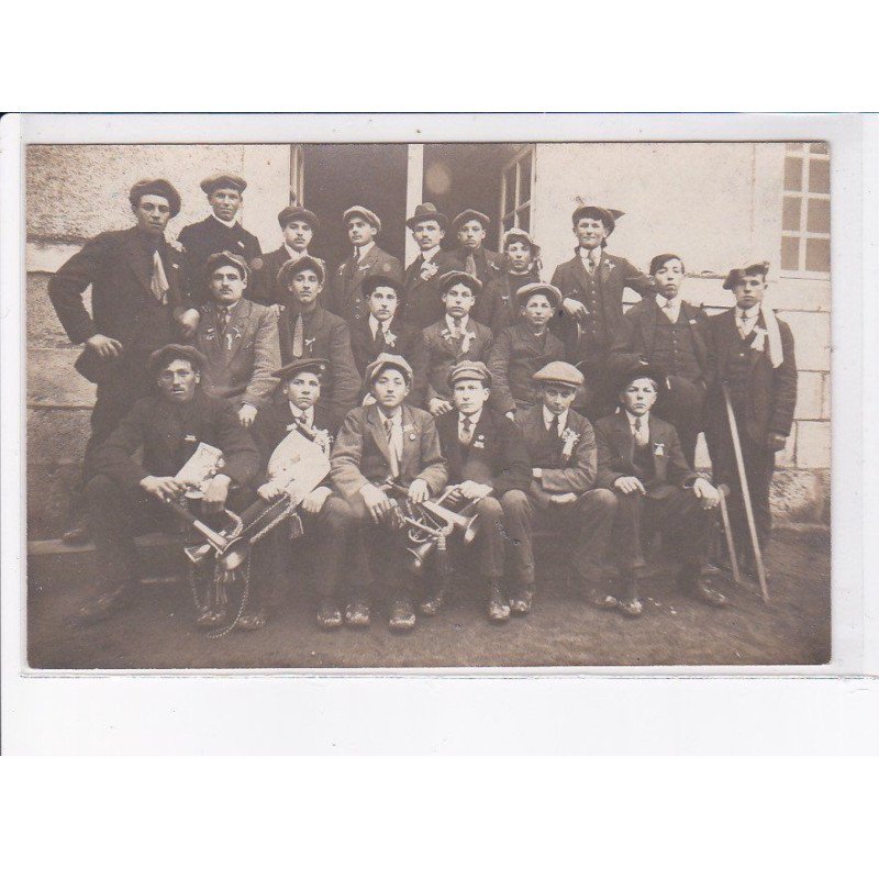 FRANCE: à localiser, carte photo, musiciens, photo de groupe - très bon état