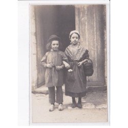 FRANCE: à localiser, carte photo, enfants déguisés - très bon état