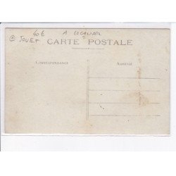 FRANCE: à localiser, carte photo, jouet, commerce fromage blanc, cafe de choix, épicerie (?) - très bon état
