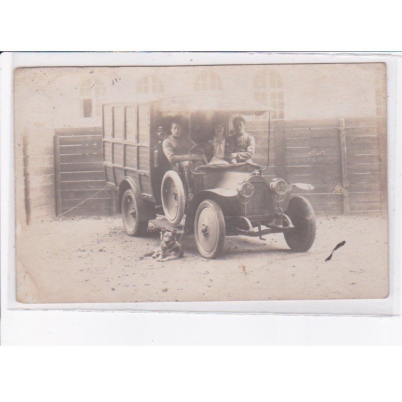 FRANCE: à localiser, carte photo, camion, chien, infirmier - très bon état