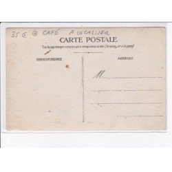 FRANCE: à localiser, carte photo, café, chien, lacquesin - très bon état