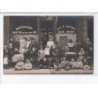 FRANCE: à localiser, carte photo, café restaurant bière, groupe de personne, enfants - très bon état