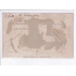 FRANCE: à localiser, carte photo, atelier, hommes - état