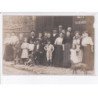 FRANCE: à localiser, carte photo, café, groupe de pernnes, chiens - état