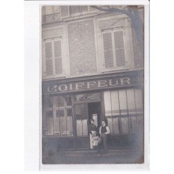 FRANCE: à localiser, carte photo, coiffeur M. Camille - très bon état