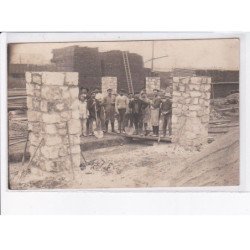 FRANCE: à localiser, carte photo, chantier, chemin de fer - très bon état