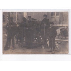 FRANCE: à localiser, carte photo, balayeur voirie militaire - état