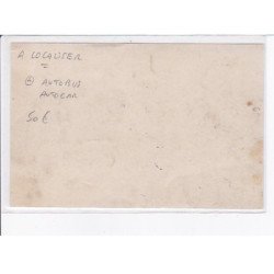 FRANCE: à localiser, carte photo, autobus autocar, personnages - très bon état