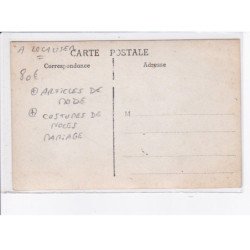 FRANCE: à localiser, carte photo, artciles de mode, costumes de noces, mariage - très bon état