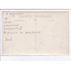 FRANCE: à localiser, carte photo, fête cavalcade Guillaume II, atelier du photographe, musiciens - très bon état