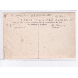 FRANCE: à localiser, carte photo, funérailles, port, militaire, marine - très bon état