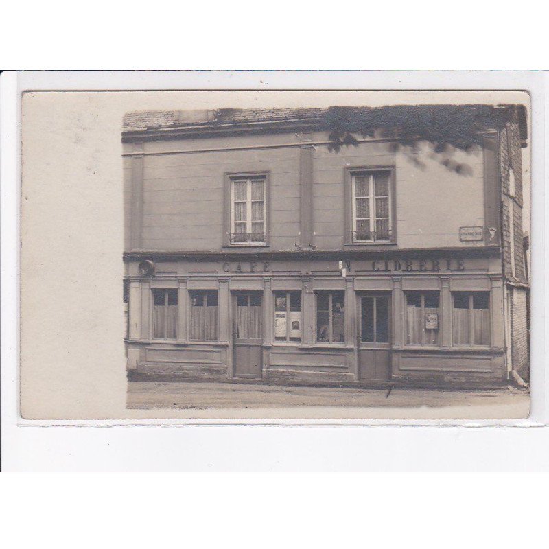 FRANCE: à localiser, carte photo, café, cidrerie - très bon état