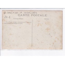 FRANCE: à localiser, carte photo, mariage - très bon état