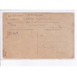 FRANCE: à localiser, carte photo, bateau, chemin de fer - état