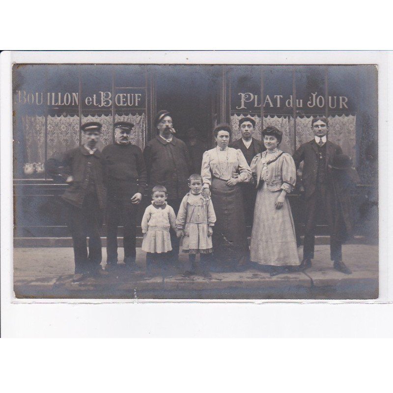 FRANCE: à localiser, carte photo, restaurant, personnages - très bon état