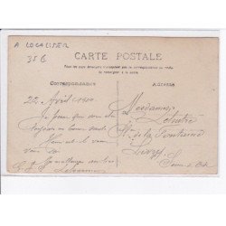 FRANCE: à localiser, carte photo, homme à chapeau devant boutique - très bon état