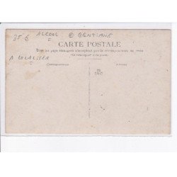 FRANCE: à localiser, carte photo, alcool, gentiane - très bon état