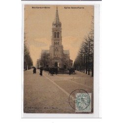 NEUILLY-sur-SEINE : eglise saint-pierre (papier toilé) - tres bon etat