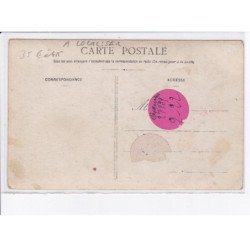 FRANCE: à localiser, carte photo, café restaurant de la (?), personnages - état