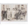 FRANCE: à localiser, carte photo, un groupe d'homme - très bon état