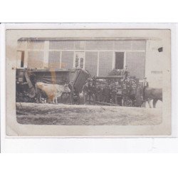 FRANCE: à localiser, carte photo, batteuse, agriculture - état