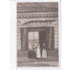 FRANCE: à localiser, carte photo, mercerie, confection, bonneterie - état