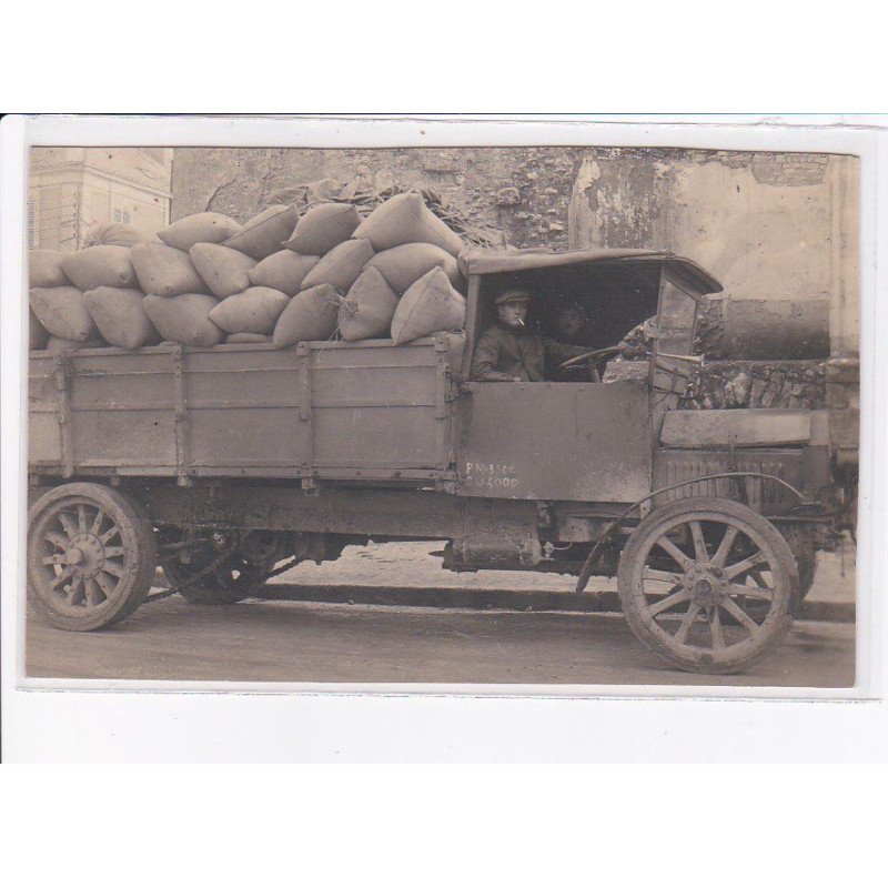 FRANCE: à localiser, carte photo, camion de livraison- très bon état