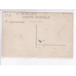 FRANCE: à localiser, carte photo, nettoyage en forêt, attelage - très bon état