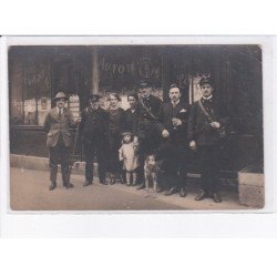 FRANCE: à localiser, carte photo, café petit, autobus, chauffeur - très bon état