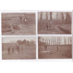 FRANCE: à localiser, carte photo, bois, garde champetre, arboriculture, 4CPA - très bon état