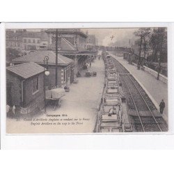 PAS DE CALAIS: convoi d'artillerie anglaise se rendant sur le front - très bon état