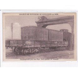BOULOGNE-sur-MER: société des rouleurs, déménagements pour tous pays, chemin de fer - très bon état
