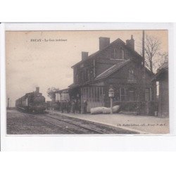 BRUAY: gare, intérieur, train - très bon état