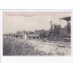 BERCK: à paris-plage, partie de la ligne encore en construction - très bon état