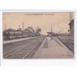 BERGUETTE: la gare, vue des quais - état