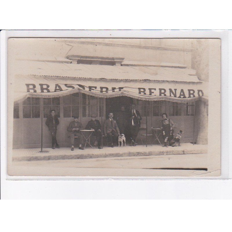 FRANCE: à localiser, carte photo, brasserie bernard, chiens - état