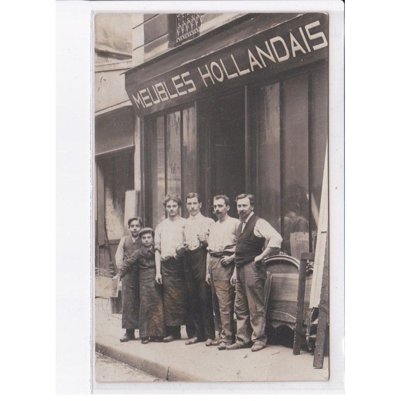 FRANCE: à localiser, carte photo, bois menuiserie, meubles hollandais - très bon état