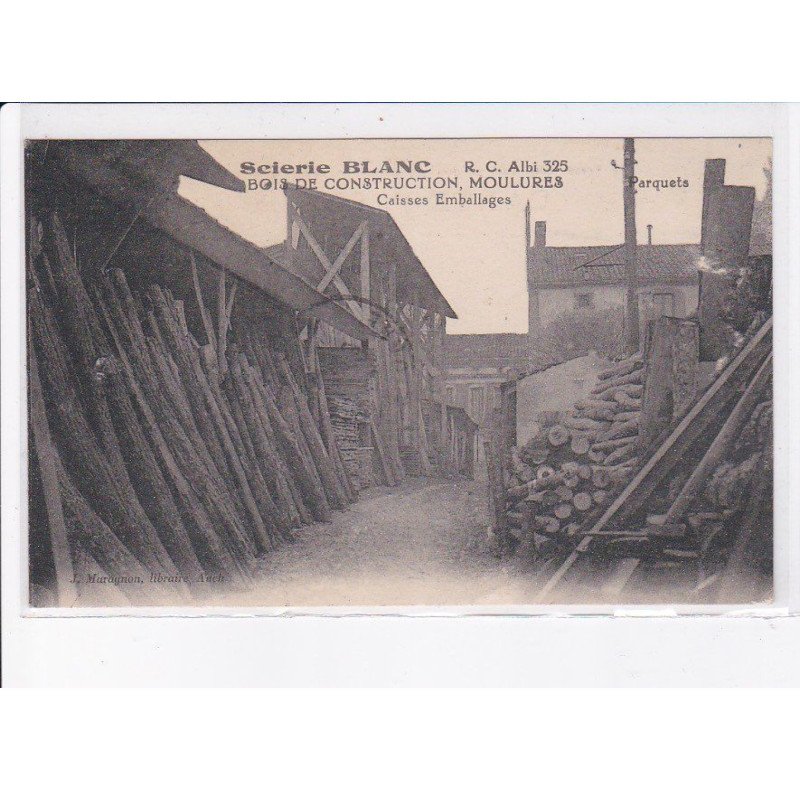 ALBI: scierie blanc, bois de construction, moulures, caisses emballages, parquets - très bon état