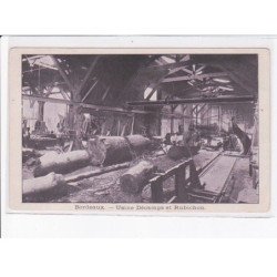BORDEAUX: usine décamps et rubichon, bois - très bon état