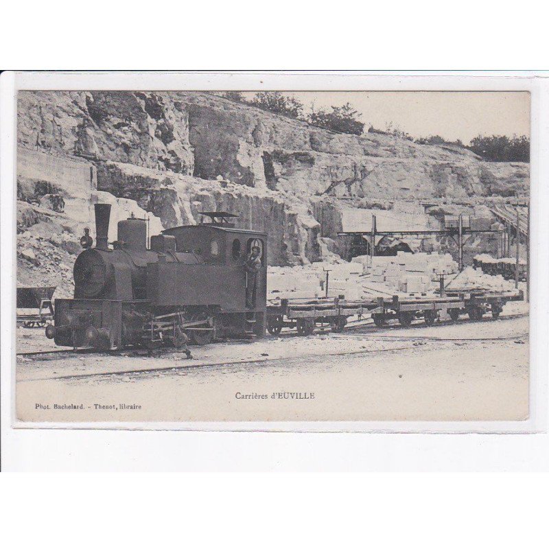 EUVILLE: carrières d'euville, train, chemin de fer - très bon état