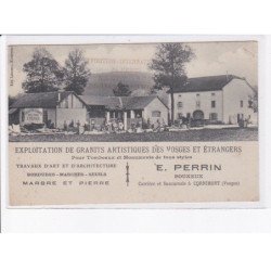 CORNIMONT: exploitation de granits artistiques des vosges et étrangers E. Perrin - état