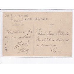 BOURGES: quai et pont d'auron, manoeuvres de pompe automobile, péniche, pompiers - très bon état