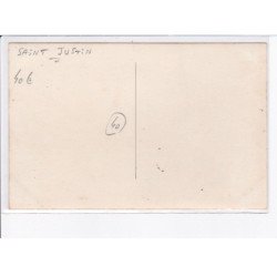 SAINT-JUSTIN: pont, panneau de direction - très bon état