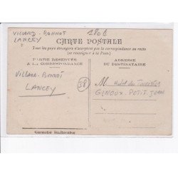 VILLARD - BONNOT - LANCEY: entrée de l'hôtel, groupe de personnages - très bon état