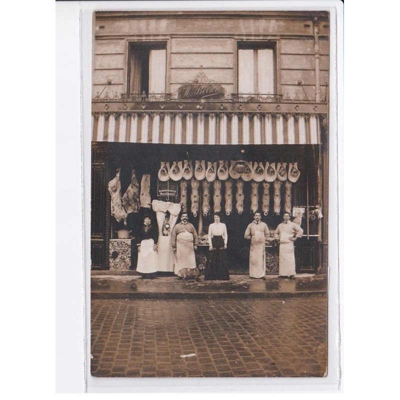 PARIS: 75010, 3 rue du buisson saint-louis, boucherie boiron - très bon état