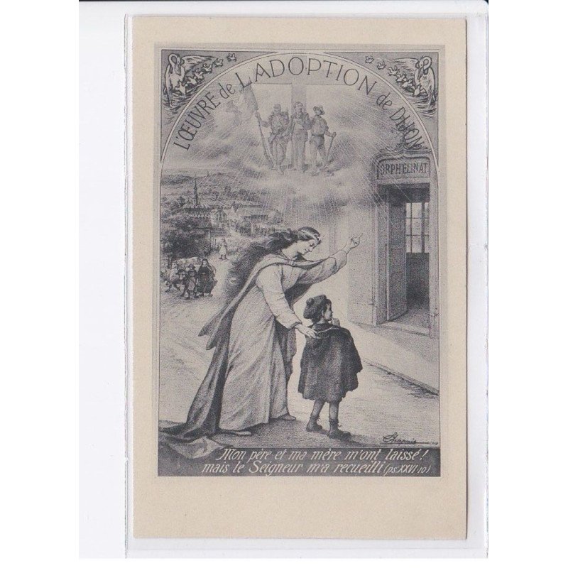 DIJON: l'oeuvre de l'adoption de dijon, orphelinat - très bon état